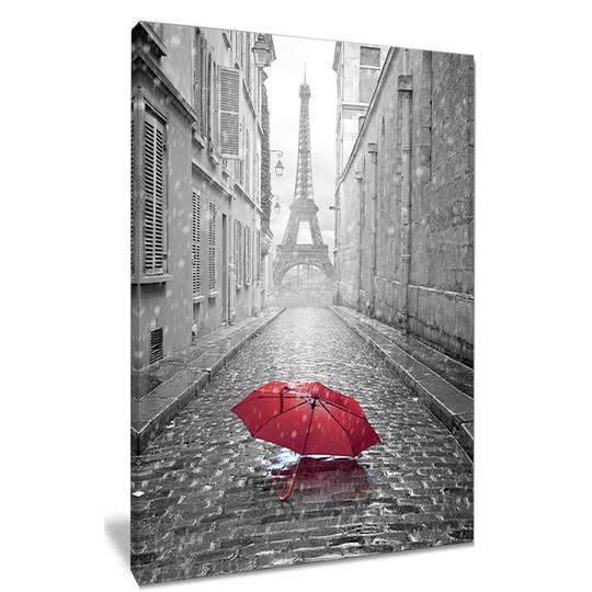 Designart - Eiffel View from Paris Street